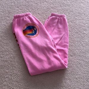 Aviator nation pink sweatpants